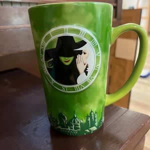 WICKED Mug Large Cup Tall "One Short Day"  Green.  Microwave Dishwasher Safe.
